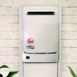 Rheem 26L flow gas water heater recess